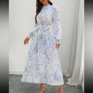 Long sleeve floral dress